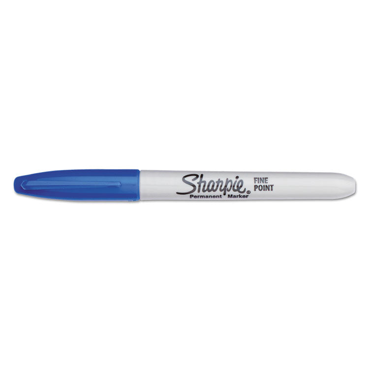 Sharpie® Fine Tip Permanent Marker Value Pack, Fine Bullet Tip, Blue, 36/Pack (SAN1920932) Box of 36