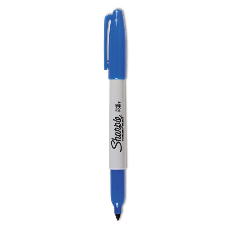 Sharpie® Fine Tip Permanent Marker Value Pack, Fine Bullet Tip, Blue, 36/Pack (SAN1920932) Box of 36
