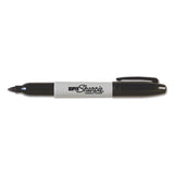 Sharpie® Super Permanent Marker, Fine Bullet Tip, Black, 6/Pack (SAN33666PP) Pack of 6