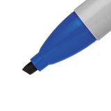 Sharpie® Chisel Tip Permanent Marker, Medium Chisel Tip, Blue, Dozen (SAN38203)