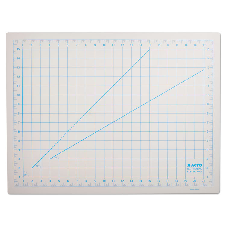 X-ACTO® Self-Healing Cutting Mat, Nonslip Bottom, 1" Grid, 18 x 24, Gray (EPIX7762) Each