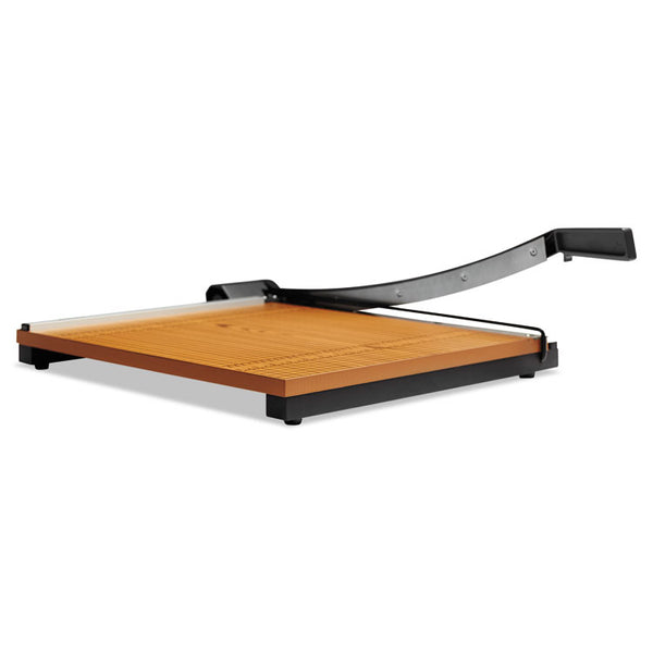 X-ACTO® Square Commercial Grade Wood Base Guillotine Trimmer, 15 Sheets, 18" Cut Length, 18 x 18 (EPI26618LMR) Each