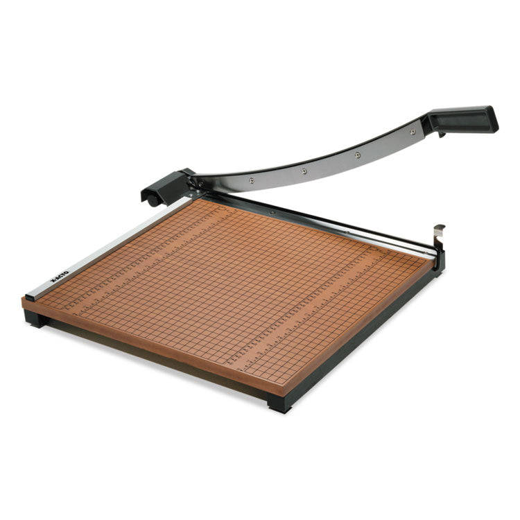 X-ACTO® Square Commercial Grade Wood Base Guillotine Trimmer, 15 Sheets, 18" Cut Length, 18 x 18 (EPI26618LMR) Each