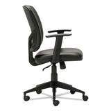 Alera® Alera Everyday Task Office Chair, Bonded Leather Seat/Back, Supports Up to 275 lb, 17.6" to 21.5" Seat Height, Black (ALETE4819)