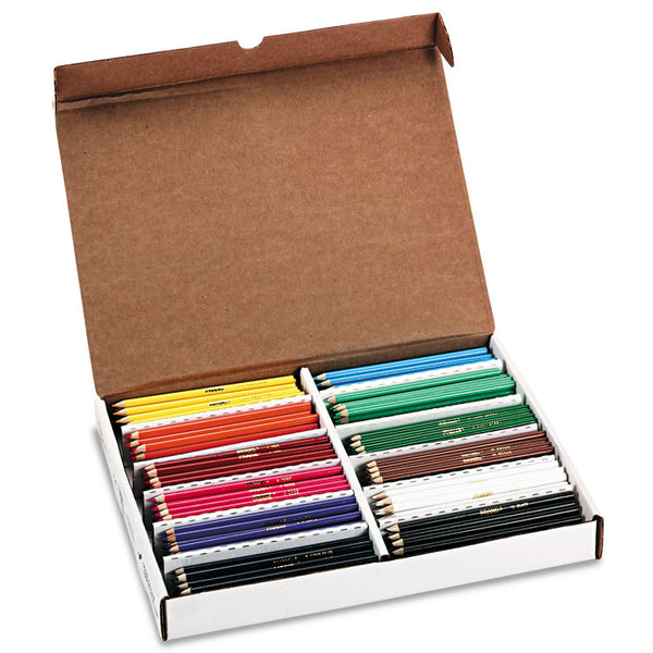 Prang® Colored Pencil Set Master Pack, 3.3 mm, 2B, Assorted Lead and Barrel Colors, 288/Box (DIX82408) Pack of 288