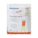 McKesson Unisex Toddler Training Pants Pull On with Tear Away Seams Size 4T to 5T Disposable Heavy Absorbency (1144483_CS) 4/CS