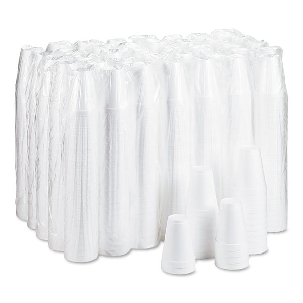 Dart® Foam Drink Cups, 12 oz, White, 25/Bag, 40 Bags/Carton (DCC12J12)