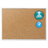 Quartet® Classic Series Cork Bulletin Board, 60 x 36, Tan Surface, Silver Anodized Aluminum Frame (QRT2305)
