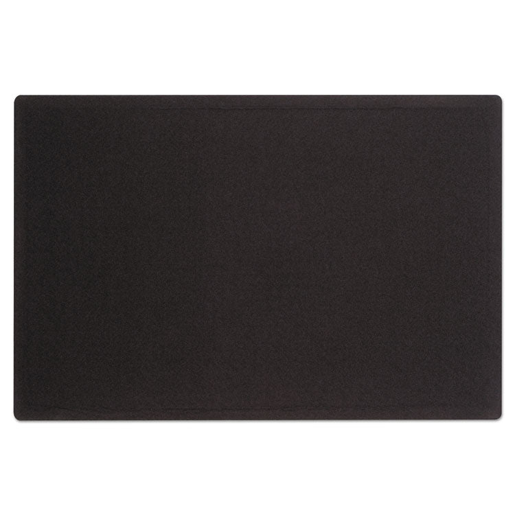Quartet® Oval Office Fabric Board, 48 x 36, Black Surface (QRT7684BK) Each