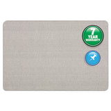 Quartet® Oval Office Fabric Board, 36 x 24, Gray Surface (QRT7683G) Each