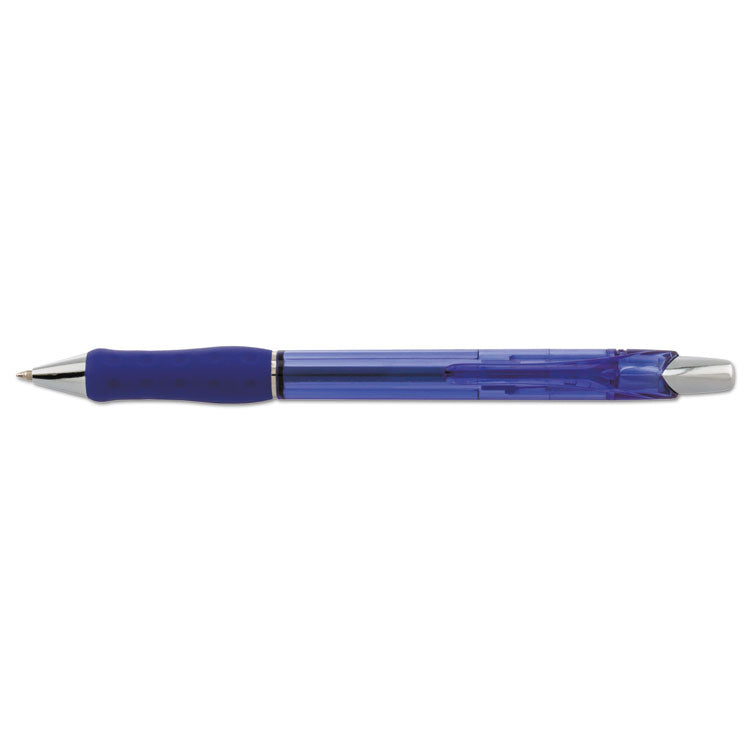 Pentel® R.S.V.P. Super RT Ballpoint Pen, Retractable, Medium 0.7 mm, Blue Ink, Translucent Blue/Blue Barrel, Dozen (PENBX477C) 1 Dozen