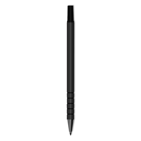 Universal™ Replacement Ballpoint Counter Pen, Medium 1 mm, Black Ink, Black Barrel, 6/Pack (UNV15626)