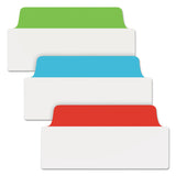 Avery® Ultra Tabs Repositionable Tabs, Wide and Slim: 3" x 1.5", 1/3-Cut, Assorted Colors, 24/Pack (AVE74775) Pack of 24