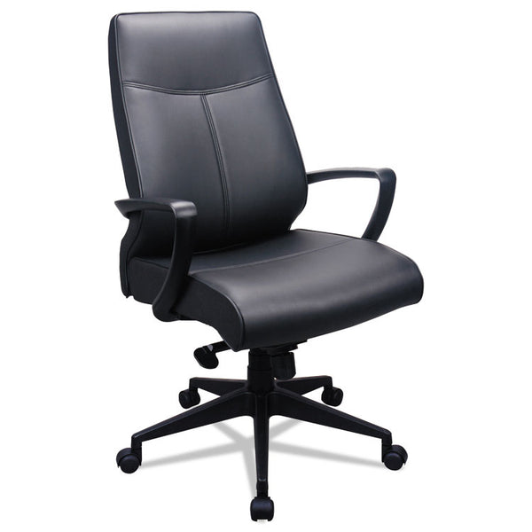 Tempur-Pedic® by Raynor 300 Leather High-Back Chair, Supports Up to 250 lb, 19.57" to 22.56" Seat Height, Black (EUTTP300) Each