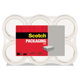 Scotch® 3350 General Purpose Packaging Tape with Dispenser, 3" Core, 1.88" x 109 yds, Clear, 6/Pack (MMM3350L6) Pack of 6