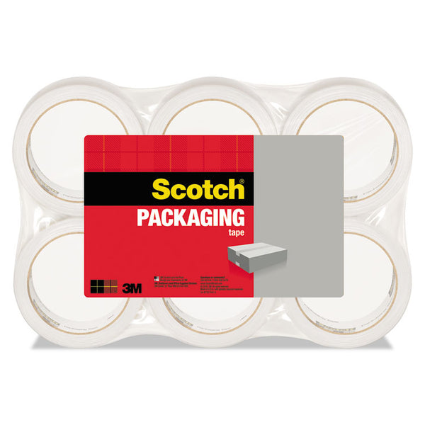 Scotch® 3350 General Purpose Packaging Tape with Dispenser, 3" Core, 1.88" x 109 yds, Clear, 6/Pack (MMM3350L6)
