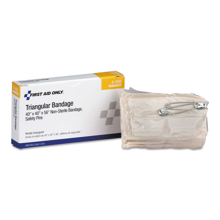 First Aid Only™ 24 Unit ANSI Class A+ Refill, 40" x 40" x 56" Muslin Triangular Bandage (FAO4006) Each