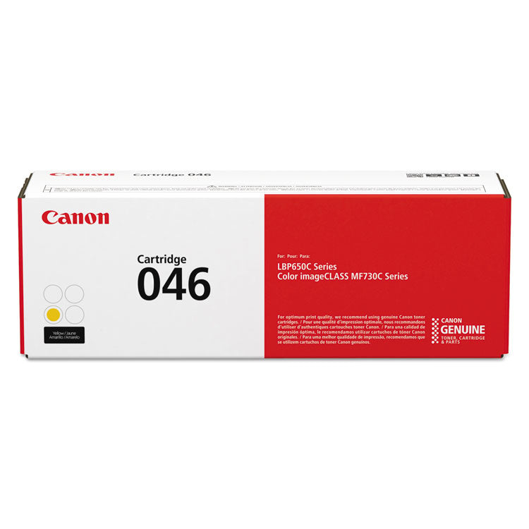 Canon® 1247C001 (046) Toner, 2,300 Page-Yield, Yellow (CNM1247C001) Each