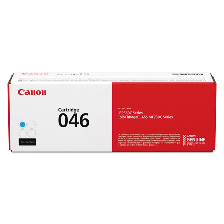 Canon® 1249C001 (046) Toner, 2,300 Page-Yield, Cyan (CNM1249C001) Each