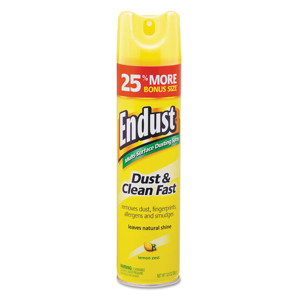 Diversey™ Endust Multi-Surface Dusting and Cleaning Spray, Lemon Zest, 12.5 oz Aerosol Spray (DVOCB508171EA)