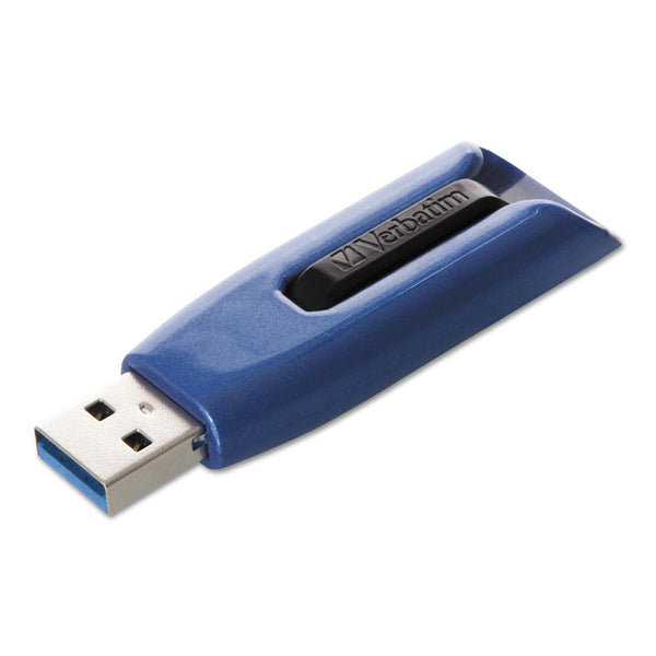 Verbatim® V3 Max USB 3.0 Flash Drive, 256 GB, Blue (VER49809)