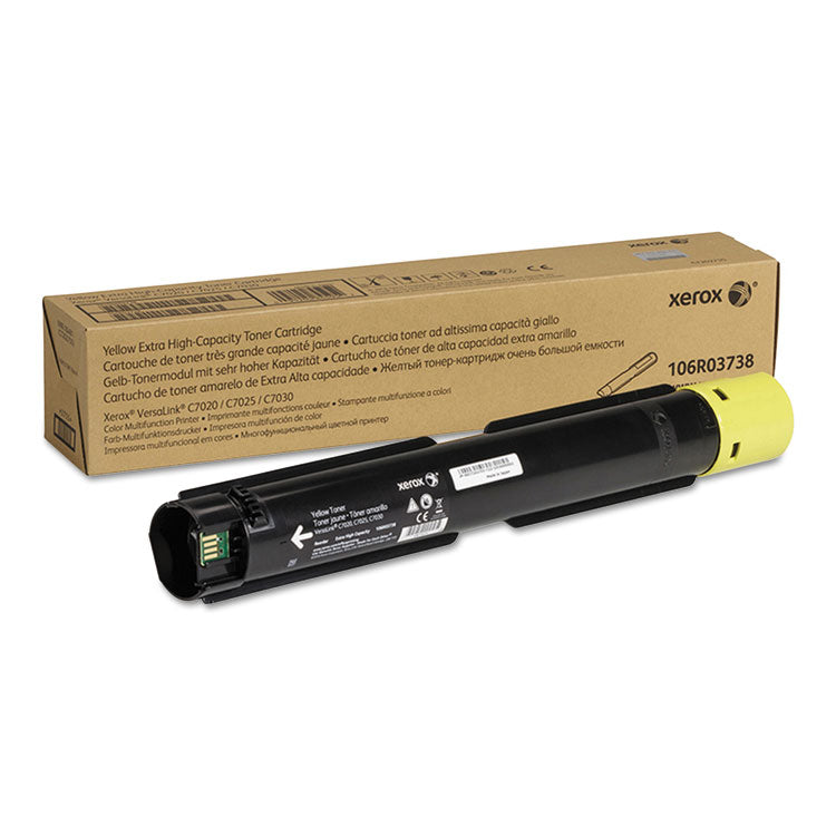 Xerox® 106R03738 Extra High-Yield Toner, 16,500 Page-Yield, Yellow (XER106R03738)