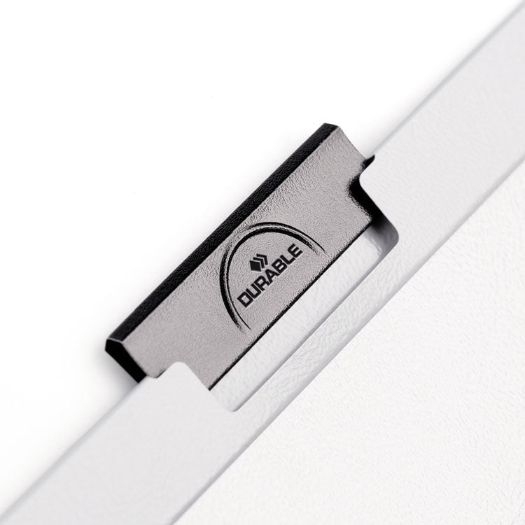 Durable® DuraClip Report Cover, Clip Fastener, 8.5 x 11, Clear/Navy, 25/Box (DBL220328) Box of 25