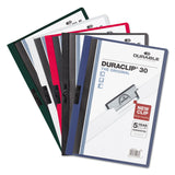 Durable® DuraClip Report Cover, Clip Fastener, Clear/Dark Blue, 25/Box (DBL220307)