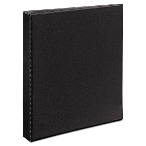 Avery® Heavy-Duty Non Stick View Binder with DuraHinge and Slant Rings, 3 Rings, 1" Capacity, 11 x 8.5, Black, (5300) (AVE05300)