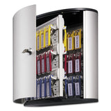 Durable® Locking Key Cabinet, 54-Key, Brushed Aluminum, Silver, 11.75 x 4.63 x 11 (DBL195323) Each