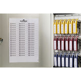 Durable® Locking Key Cabinet, 54-Key, Brushed Aluminum, Silver, 11.75 x 4.63 x 11 (DBL195323) Each