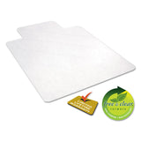 Alera® All Day Use Non-Studded Chair Mat for Hard Floors, 36 x 48, Lipped, Clear (ALEMAT3648HFL)