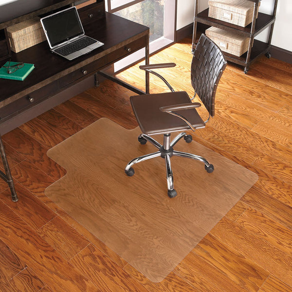 ES Robbins® EverLife Chair Mat for Hard Floors, Heavy Use, Rectangular with Lip, 36 x 48, Clear (ESR131115)