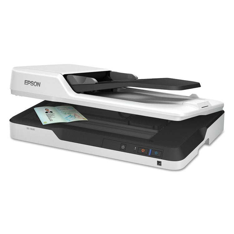 Epson® WorkForce DS-1630 Flatbed Color Document Scanner, 1200 dpi Optical Resolution, 50-Sheet Duplex Auto Document Feeder (EPSB11B239201) Each