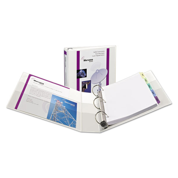 Avery® Heavy-Duty View Binder with DuraHinge, One Touch EZD Rings/Extra-Wide Cover, 3 Ring, 1.5" Capacity, 11 x 8.5, White, (1319) (AVE01319)