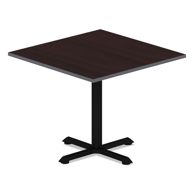 Alera® Reversible Laminate Table Top, Square, 35.38w x 35.38d, Medium Cherry/Mahogany (ALETTSQ36CM) Each