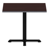Alera® Reversible Laminate Table Top, Square, 35.38w x 35.38d, Medium Cherry/Mahogany (ALETTSQ36CM) Each