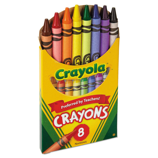 Crayola® Classic Color Crayons, Tuck Box, 8 Colors (CYO520008)