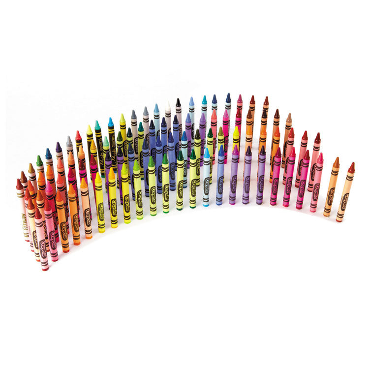 Crayola® Classic Color Crayons in Flip-Top Pack with Sharpener, 96 Colors/Pack (CYO520096)