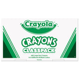 Crayola® Classpack Large Size Crayons, 50 Each of 8 Colors, 400/Box (CYO528038) Box of 400