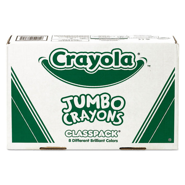 Crayola® Jumbo Classpack Crayons, 25 Each of 8 Colors, 200/Set (CYO528389) Pack of 200