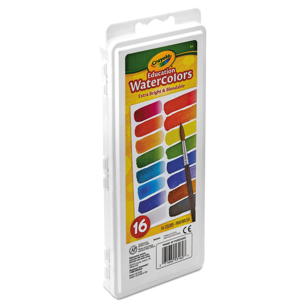 Crayola Watercolors, 16 Assorted Colors (CYO530160) Each