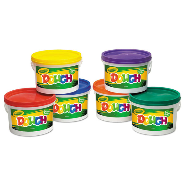 Crayola® Modeling Dough Bucket, 3 lbs, Assorted Colors, 6 Buckets/Set (CYO570016) Set of 6