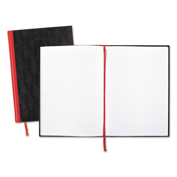 Black n' Red™ Hardcover Casebound Notebooks, SCRIBZEE Compatible, 1-Subject, Wide/Legal Rule, Black Cover, (96) 11.75 x 8.25 Sheets (JDKD66174) Each