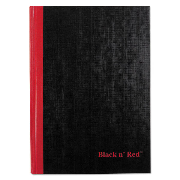 Black n' Red™ Hardcover Casebound Notebooks, SCRIBZEE Compatible, 1-Subject, Wide/Legal Rule, Black Cover, (96) 8.25 x 5.63 Sheets (JDKE66857) Each