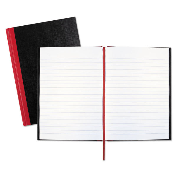 Black n' Red™ Hardcover Casebound Notebooks, SCRIBZEE Compatible, 1-Subject, Wide/Legal Rule, Black Cover, (96) 8.25 x 5.63 Sheets (JDKE66857) Each