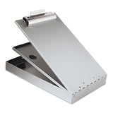 Saunders Cruiser Mate Aluminum Storage Clipboard, 1.5" Clip Capacity, Holds 8.5 x 11 Sheets, Silver (SAU21017) Each