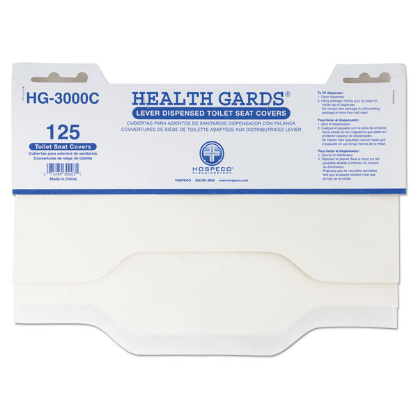 HOSPECO® Health Gards Toilet Seat Covers, 15 x 17, White, 3,000/Carton (HOSHG3000C)
