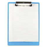 Saunders Recycled Plastic Clipboard, 0.5" Clip Capacity, Holds 8.5 x 11 Sheets, Ice Blue (SAU00439) Each