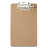 Saunders Recycled Hardboard Archboard Clipboard, 2.5" Clip Capacity, Holds 8.5 x 11 Sheets, Brown (SAU05712) Each